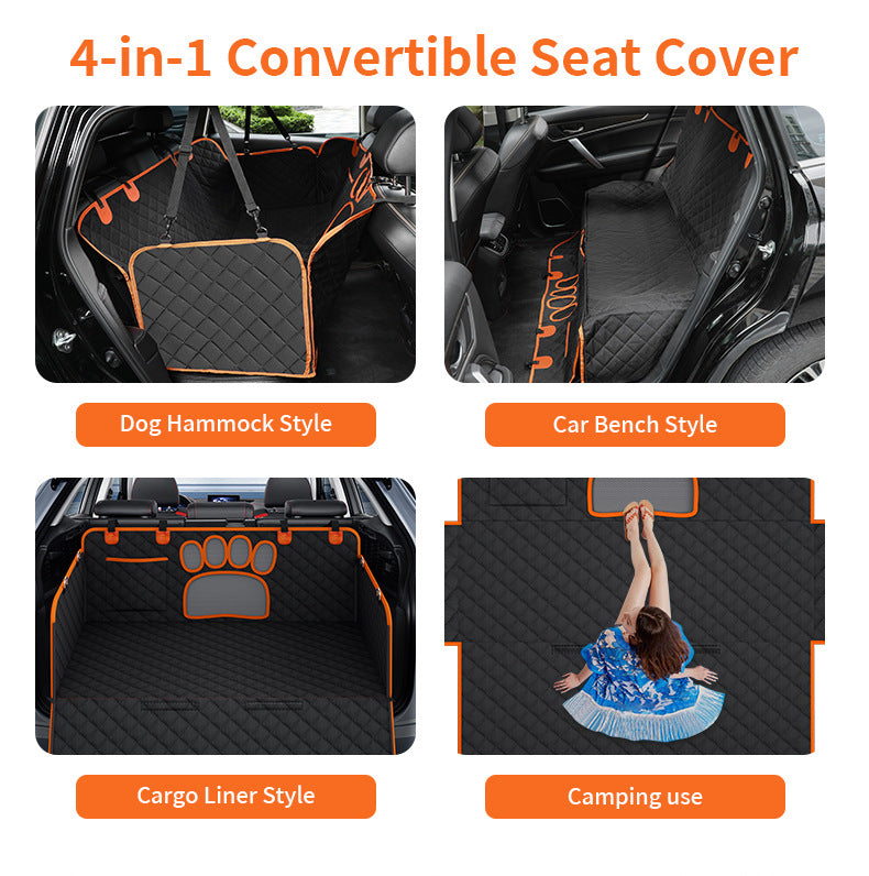 Waterproof Car Backseat Pet Mat – Durable Dog Seat Cover & Travel Protector